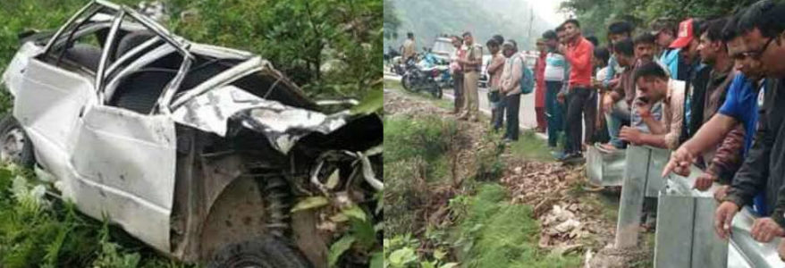 उत्तराखंड :  भीषण सड़क हादसे में 5 लोगों की दर्दनाक मौत, सड़क से नीचे गहरी खाई में गिरा वाहन