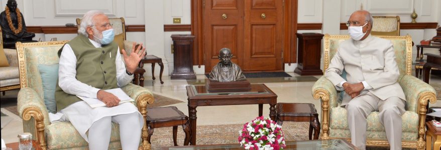 चीन से तनाव के बीच पीएम मोदी ने की राष्ट्रपति से मुलाकात, राष्ट्रीय और अंतरराष्ट्रीय मुद्दों पर हुई बातचीत