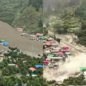 उत्तरकाशी के धराली में तबाही, 4 की मौत, 70 लापता, युद्धस्तर पर बचाव कार्य जारी, 130 लोग बचाए, कई होटल, दुकानें और घर ध्वस्त
