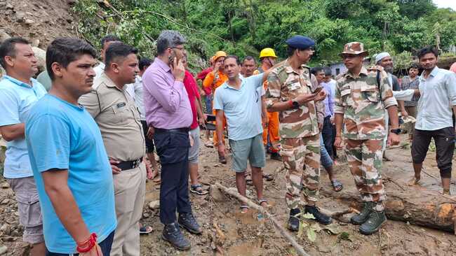 चमोली के थराली में फटा बादल, एक युवती की मौत, एक व्यक्ति लापता, राहत और बचाव कार्य जोरों पर