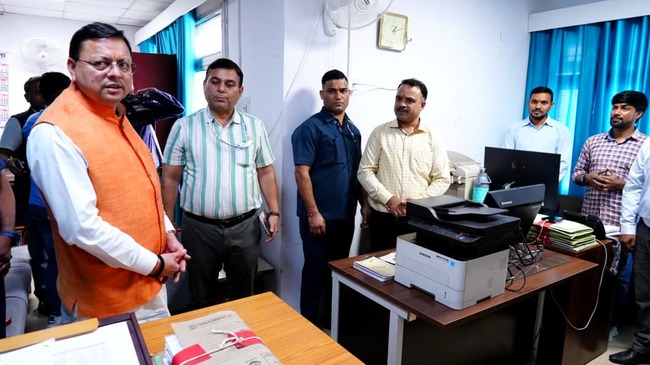 Uttarakhand मुख्यमंत्री ने किया विधानसभा स्थित विभिन्न कार्यालयों का निरीक्षण, दिये जरूरी निर्देश