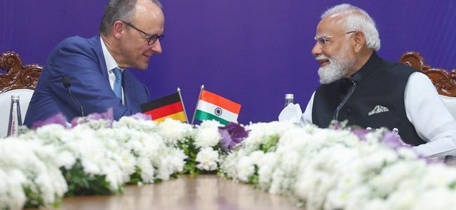 प्रधानमंत्री नरेंद्र मोदी से जर्मनी के चांसलर फ्रेडरिक मर्ज़ ने अहमदाबाद में मुलाकात की, दोनों देशों में हुए कई समझौते