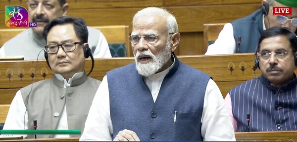 महिला आरक्षण पर संसद में बोले पीएम मोदी, पूरा राजनीतिक तंत्र दशकों से इस अधिकार को छीनने का दोषी है, इसलिए यह विधेयक प्रायश्चित का एक आवश्यक कदम है