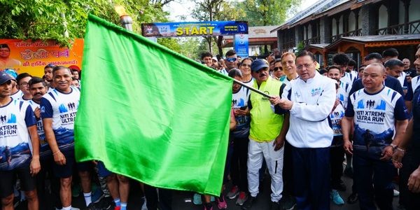 मुख्यमंत्री पुष्कर सिंह धामी ने नीति एक्सट्रीम अल्ट्रा रन 2026 के काउंटडाउन रन को किया फ्लैग ऑफ, “क्यालु-हिम तेंदुआ” शुभंकर का किया अनावरण
