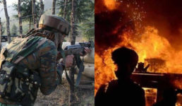सेना ने आतंकियों वाले मकान को बम से उड़ाया, दो आतंकी ढेर