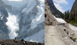 उत्तराखंड : सड़क पर दरक कर आया पूरा ग्लेशियर, करीब 14 गांवों के लोग प्रभावित