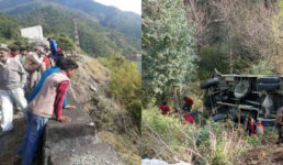उत्तराखंड : पहाड़ से डेढ़ सौ मीटर नीचे खाई में गिरा वाहन, दो लोगों की मौके पर ही मौत