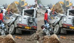 उत्तराखंड : दर्दनाक सड़क हादसा, चलती गाड़ी पर गिरा बड़ा पत्थर, 4 लोगों की मौत
