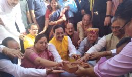 सुमाड़ी में हुआ एनआईटी स्थायी परिसर का भूमि पूजन, राज्यपाल, मुख्यमंत्री और एचआरडी मंत्री थे मौजूद