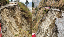 नैनीताल जिले में इस सड़क को दुबारा बनाना हुआ लगभग नामुमकिन, यातायात के लिए निकाला गया वैकल्पिक तरीका