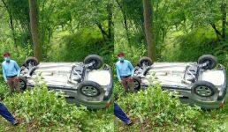 Uttarakhand कार दुर्घटना में 2 लोगों की मौत, एक व्यक्ति को टक्कर मारकर खाई में गिरी कार