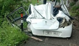 Uttarakhand चलती कार पर पहाड़ से गिरा बोल्डर, मौके पर ही हुई मौत