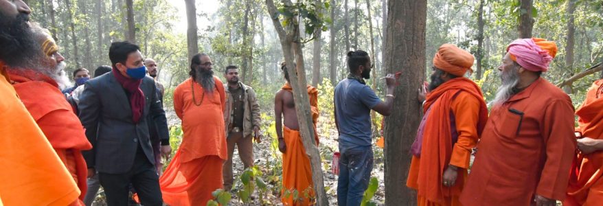 Haridwar Kumbh 2021 अखाड़ों की धर्मध्वजा की लकड़ी के लिए वृक्ष चिह्नित, कुंभ की तैयारियां जोरों पर Haridwar Kumbh 2021 अखाड़ों की धर्मध्वजा की लकड़ी के लिए वृक्ष चिह्नित, कुंभ की तैयारियां जोरों पर