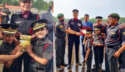 Uttarakhand शहीद की पत्नी बनीं फौज में अफसर, बच्चों ने भी सेना की वर्दी पहनी थी इस मौके पर
