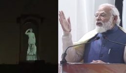 इंडिया गेट पर लगी नेताजी सुभाष चन्द्र बोस की होलोग्राम प्रतिमा, पीएम मोदी ने कहा देश इतिहास की गलतियों को सुधार रहा