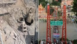 ऋषिकेश में ऐतिहासिक लक्ष्मण झूला पुल की तार टूटी, आवाजाही बंद, तपोवन का पैदल संपर्क खत्म