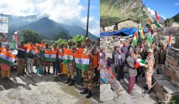 तस्वीरें : उत्तराखंड के पिथौरागढ़ के सीमांत गांवों में आईटीबीपी ने बांटे तिरंगे, ग्रामीणों में हर घर तिरंगा अभियान को लेकर उत्साह