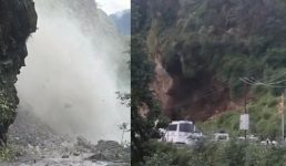 उत्तराखंड में सड़कों पर भूस्खलन के दो रौंगटे खड़े करने वाले वीडियो, बाल-बाल बचे वाहन और लोग, देखिए