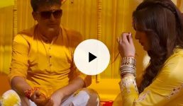 Video उत्तराखंडी पहाड़ी फाग गीतों के बीच उर्वशी रौतेला ने किया दूल्हे का हल्दी रस्म में पूजन, देखिए