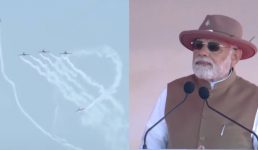 Video पीएम मोदी के सामने विमानों ने दिखाए करतब, रौंगटे खड़े हो गए दर्शकों के, देखिए Aero India 2023
