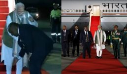 जापान के बाद पीएम मोदी पापुआ न्यू गिनी पहुंचे, वहां के पीएम ने पैर छूकर किया स्वागत, भारतीय समुदाय ने भी अभिवादन किया