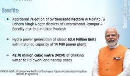 जमरानी बांध परियोजना को मिली केंद्रीय कैबिनेट की मंजूरी, मुख्यमंत्री ने प्रधानमंत्री नरेंद्र मोदी का जताया आभार