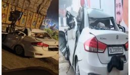 दिल्ली-देहरादून हाईवे में 6 दोस्तों की मौत, ट्रक से टकराई कार