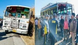 Uttarakhand सतपुली एकेश्वर रोड में दो बसों की आमने-सामने की जबरदस्त टक्कर, मौके पर मची चीख-पुकार
