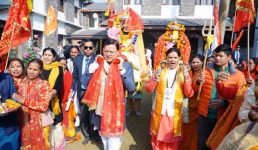 सीएम धामी ने माँ धारी देवी एवं भगवान श्री नागराजा देव डोली शोभायात्रा 2024 का शुभारंभ किया