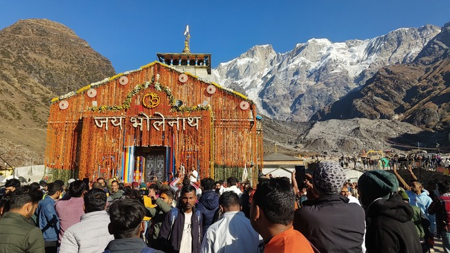 ग्यारहवें ज्योर्तिलिंग श्री केदारनाथ धाम के कपाट शीतकाल के लिए बंद हुए, इस यात्राकाल में रिकार्ड  साढ़े 16 लाख से अधिक तीर्थ यात्री श्री केदारनाथ धाम पहुंचे