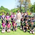 चमोली के सरस्वती विद्या मंदिर इण्टर कॉलेज के राष्ट्रीय टेबल टेनिस में गोल्ड लाने वाले छात्रों ने मुख्यमंत्री से भेंट की, अभिभावक, कोच सहित सीनियर वेटरन खिलाडी देवेन्द्र कांडपाल रहे मौजूद