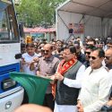 सीएम धामी ने ऋषिकेश से चारधाम यात्रा 2025 के शुभारंभ कार्यक्रम में प्रतिभाग किया, श्रद्धालुओं की 10 बसों को हरी झंडी दिखाई