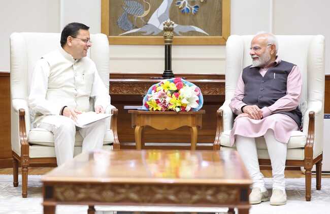 सीएम धामी ने की पीएम मोदी से मुलाकात, उत्तराखंड के विकास को लेकर हुई महत्वपूर्ण बातचीत