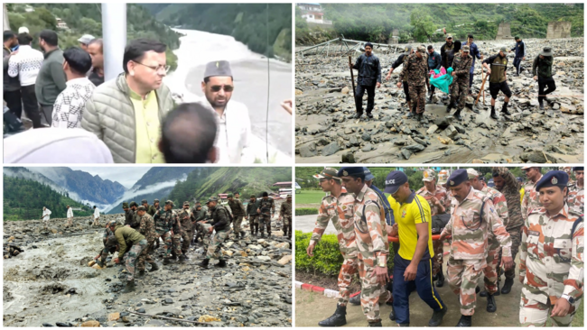 धराली आपदा : केंद्र और राज्य सरकार ने राहत-बचाव अभियान में झौंकी ताकत, सीएम धामी पहुंचे ग्राउंड जीरो पर, सेना, बीआरओ, एनडीआरएफ, एसडीआरएफ, पुलिस, प्रशासन सहित तमाम एजेंसियां जुटी बचाव अभियान में