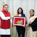 महिला विश्व कप विजेता क्रिकेटर स्नेह राणा ने की मुख्यमंत्री पुष्कर सिंह धामी से शिष्टाचार भेंट, मुख्यमंत्री ने स्नेह राणा को दी बधाई और उज्ज्वल भविष्य के लिए शुभकामनाएं
