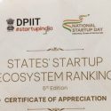 स्टार्टअप इंडिया रैंकिंग में उत्तराखण्ड को मिला ‘लीडर’ दर्जा, केंद्रीय वाणिज्य एवं उद्योग मंत्रालय ने प्रदान किया Certificate of Appreciation
