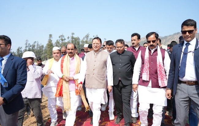 Uttarakhand: 256 करोड़ की लागत से बन रहे प्रदेश के प्रथम महिला स्पोर्ट्स कॉलेज का मुख्यमंत्री पुष्कर सिंह धामी ने किया स्थलीय निरीक्षण