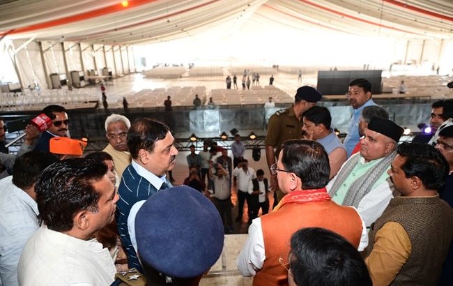 केन्द्रीय गृह मंत्री अमित शाह का 7 मार्च 2026 को हरिद्वार बैरागी कैम्प में प्रस्तावित भ्रमण कार्यक्रम की तैयारियों का मुख्यमंत्री ने किया स्थलीय निरीक्षण