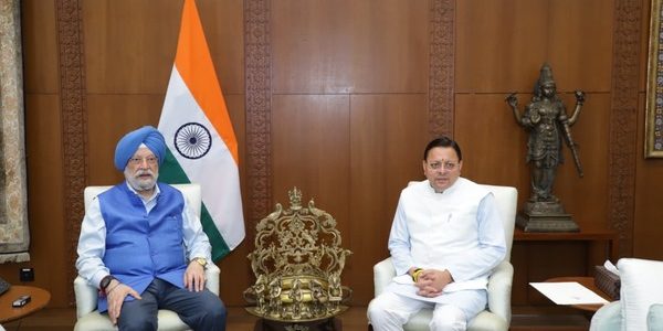 मुख्यमंत्री ने चारधाम यात्रा हेतु एलपीजी आपूर्ति 100 प्रतिशत बनाए रखने का किया अनुरोध, केंद्रीय पेट्रोलियम एवं प्राकृतिक गैस मंत्री हरदीप सिंह पुरी से की मुलाकात