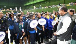 मुख्यमंत्री धामी ने परेड ग्राउंड, देहरादून स्थित बहुद्देशीय क्रीड़ा हॉल में 87वें इंटर स्टेट जूनियर एवं यूथ नेशनल टेबल टेनिस चैंपियनशिप का शुभारंभ किया