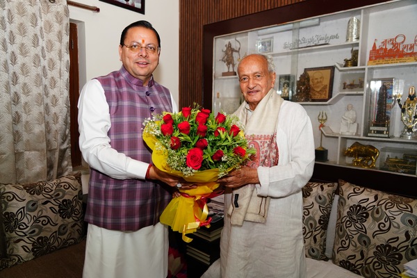 भगत सिंह कोश्यारी को भारत सरकार द्वारा देश के प्रतिष्ठित नागरिक सम्मान ‘पद्म भूषण’ से सम्मानित किए जाने पर मुख्यमंत्री ने दी बधाई एवं शुभकामनाएं