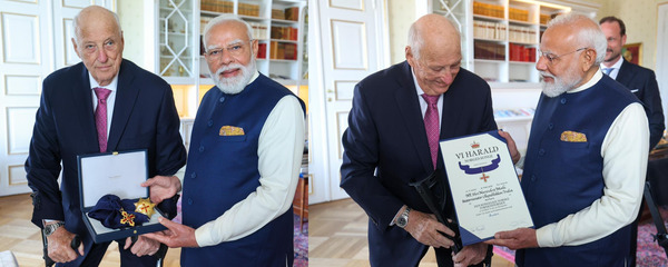 नॉर्वे ने पीएम मोदी को अपने सर्वोच्च सम्मान से नवाज़ा, भारत-नॉर्वे रिश्तों को मिला ‘ग्रीन स्ट्रैटेजिक पार्टनरशिप’ का नया आयाम