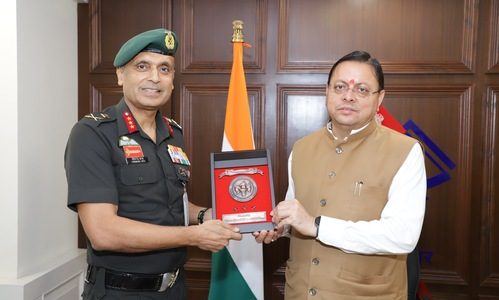 मुख्यमंत्री से महानिदेशक एनसीसी ने की शिष्टाचार भेंट, उत्तराखण्ड में एनसीसी के विस्तार एवं आधुनिक आधारभूत संरचना के विकास पर हुई महत्वपूर्ण चर्चा