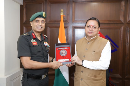 मुख्यमंत्री से महानिदेशक एनसीसी ने की शिष्टाचार भेंट, उत्तराखण्ड में एनसीसी के विस्तार एवं आधुनिक आधारभूत संरचना के विकास पर हुई महत्वपूर्ण चर्चा