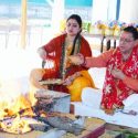 मुख्यमंत्री ने शारदीय नवरात्रि की महानवमी पर किया हवन एवं कन्या पूजन, प्रदेशवासियों की सुख-समृद्धि की कामना की