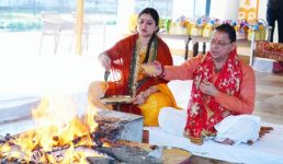 मुख्यमंत्री ने शारदीय नवरात्रि की महानवमी पर किया हवन एवं कन्या पूजन, प्रदेशवासियों की सुख-समृद्धि की कामना की